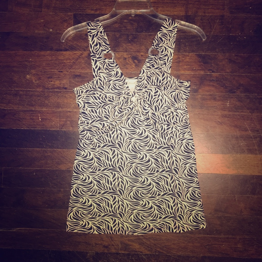Black & Cream Tank Top